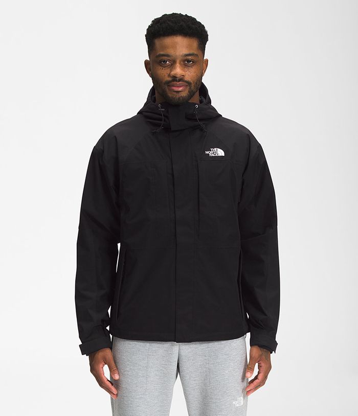 The North Face Mens Rain Jacket 2000 Mountain 243SUOCJD - Black